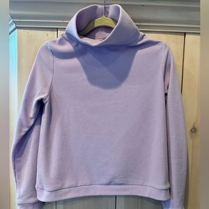 Dudley Stephen Fleece Park Slope Turtleneck Pullover lilac